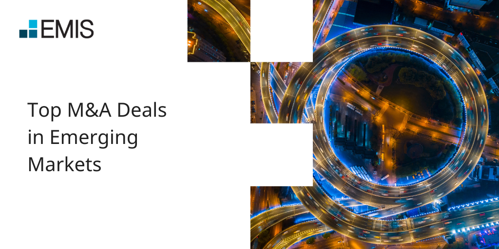 January 2025 top M&A deals in emerging markets by region